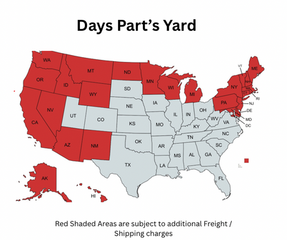 2009 Pontiac G8 GT LH Driver Rear Exterior Door Red OEM - Day's Parts Yard
