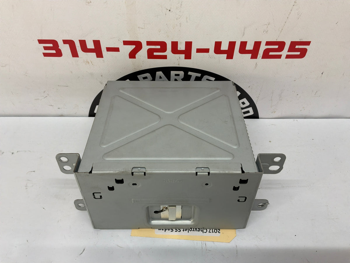 REPICTURE WITH THE RADIO B5487 2017 Chevy SS Sedan Navigation Display Radio CD Player Face Plate Screen Control Bezel Black Trim OEM - Day's Parts Yard