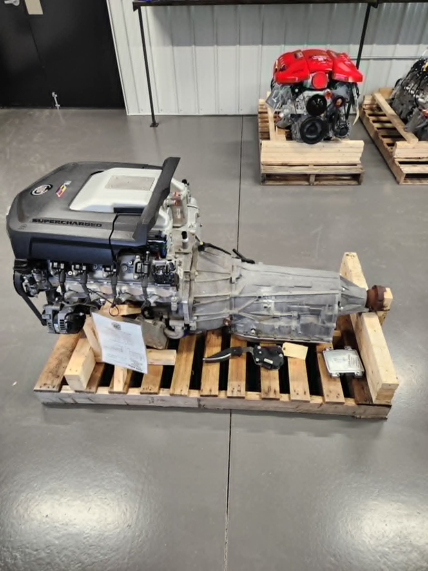 LSA 6.2L Factory Supercharged Engine Motor 6L90 Auto Trans Drivetrain Pullout 556HP 27k Miles