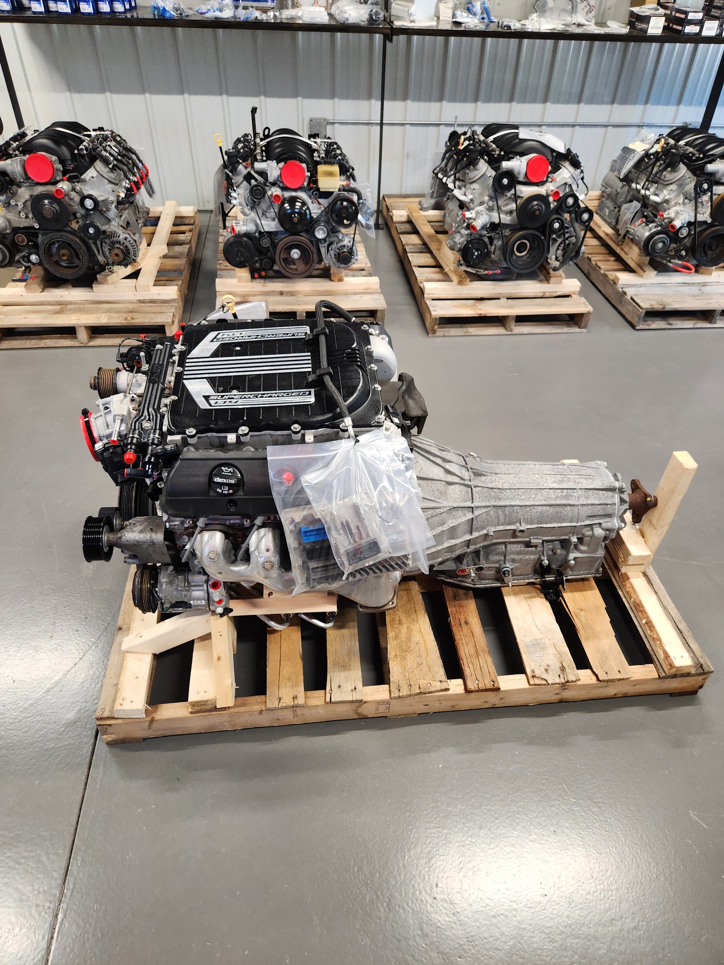 LT4 6.2L Factory Supercharged Engine Motor 8L90E Automatic Transmission Drivetrain Pullout