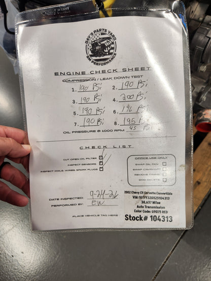 C5 Corvette 5.7L LS1 Engine Motor Pullout Swap 350HP