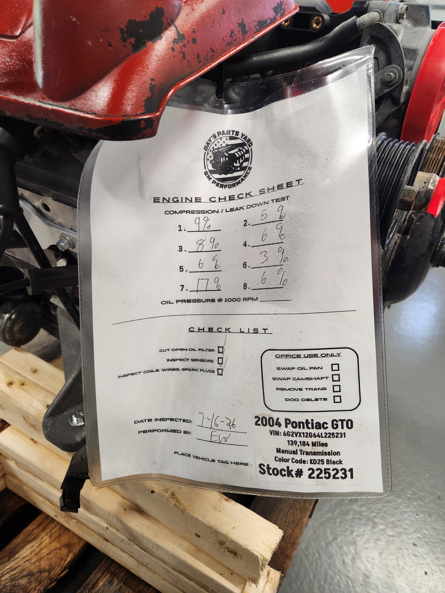 5.7 LS1 Engine 4L60 Automatic Transmission Drivetrain Pullout 139k 350HP