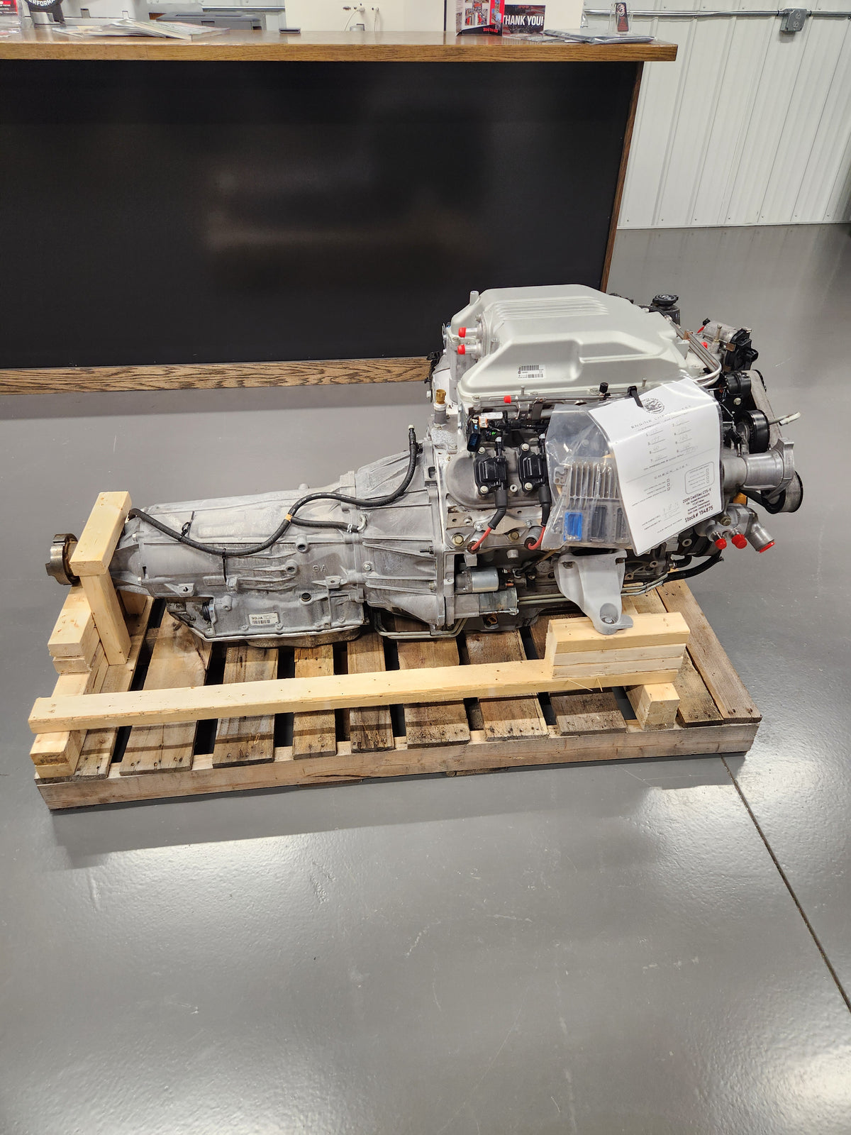 LSA 6.2L Factory Supercharged Engine Motor 6L90E 6spd Auto Trans Drivetrain Pullout 556HP