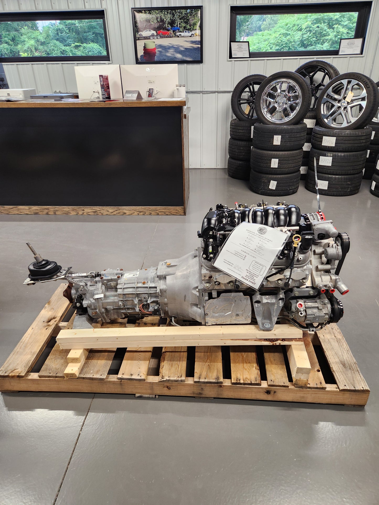 6.2L LS3 Engine TR6060 Manual Transmission Drivetrain Pullout 426HP 67k