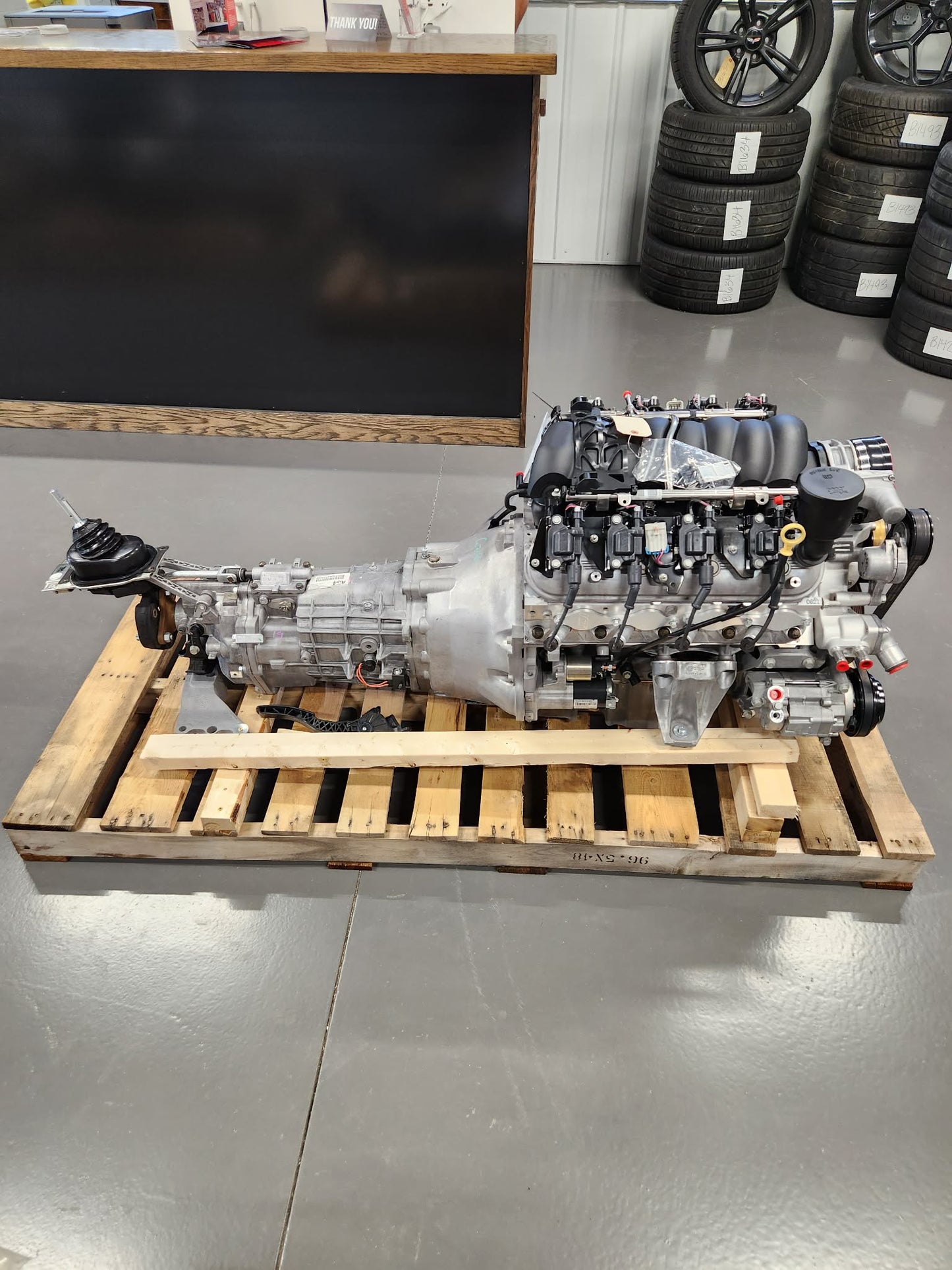 6.2L LS3 Engine TR6060 Manual Transmission Drivetrain Pullout 426HP 71k