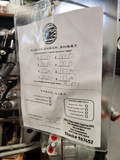 6.0L L77 L76 LS2 Engine 6L80 Automatic Transmission Drivetrain Pullout 355HP 107k