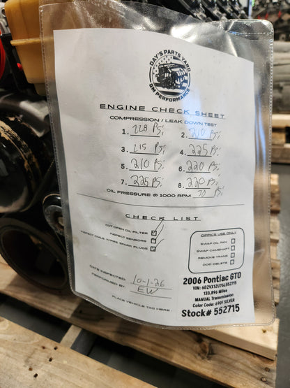 6.0 LS2 Engine Motor Drivetrain Pullout Swap 400HP