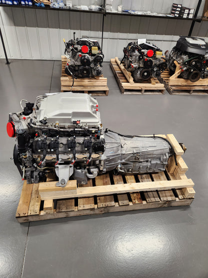 LSA 6.2L Factory Supercharged Engine Motor 6L90E 6spd Auto Trans Drivetrain Pullout 556HP