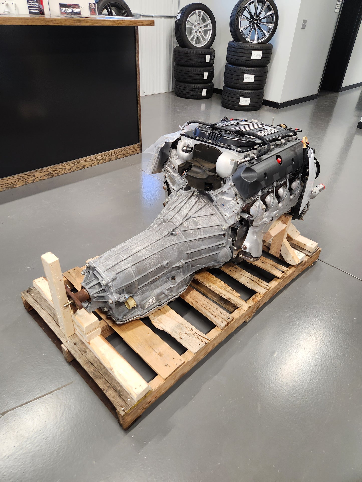 LT4 6.2L Factory Supercharged Engine Motor 8L90E Automatic Transmission Drivetrain Pullout