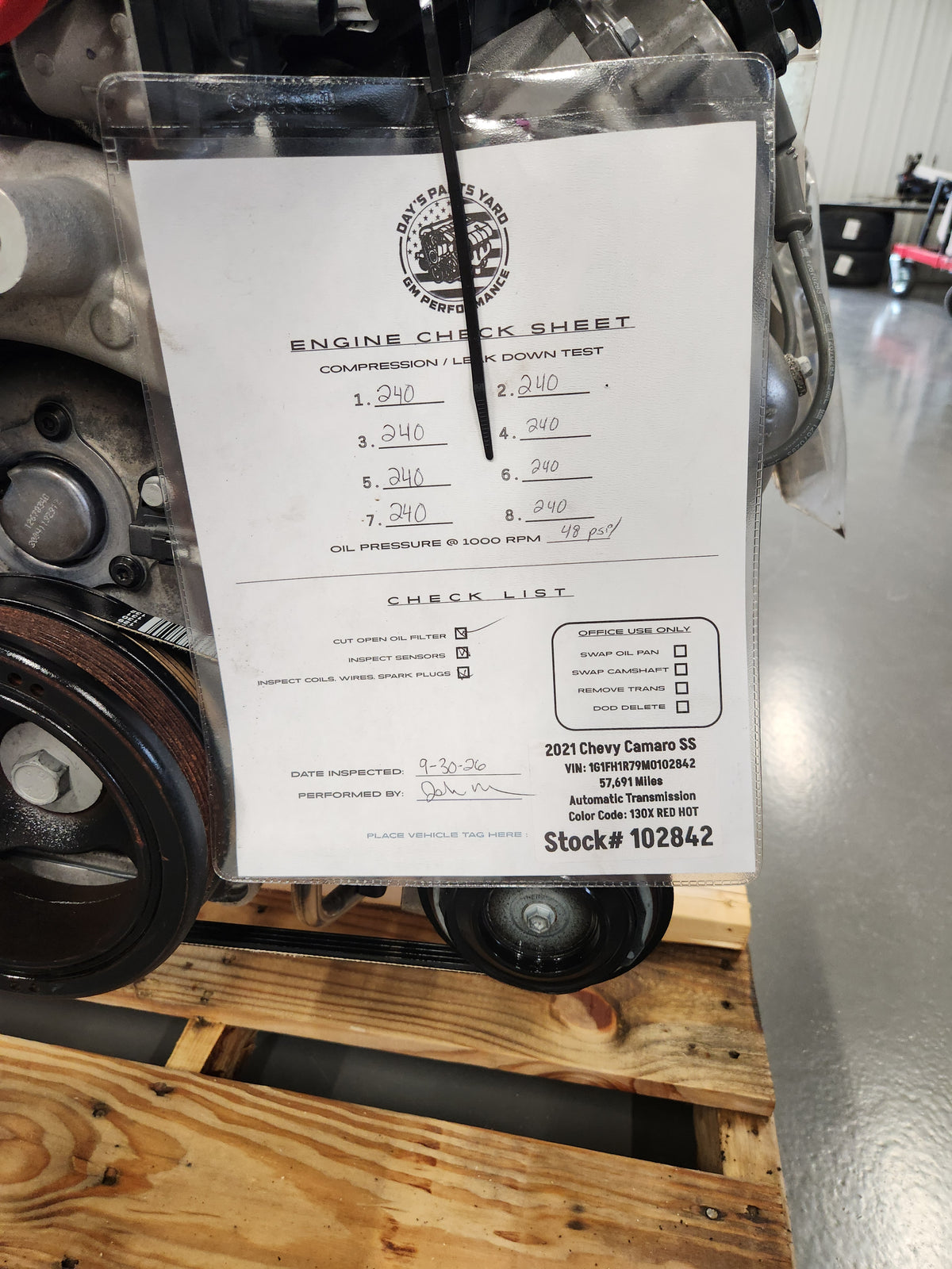 LT1 6.2L Gen V Engine Motor 10L80 10 Speed Auto Transmission Drivetrain Pullout Swap 455HP