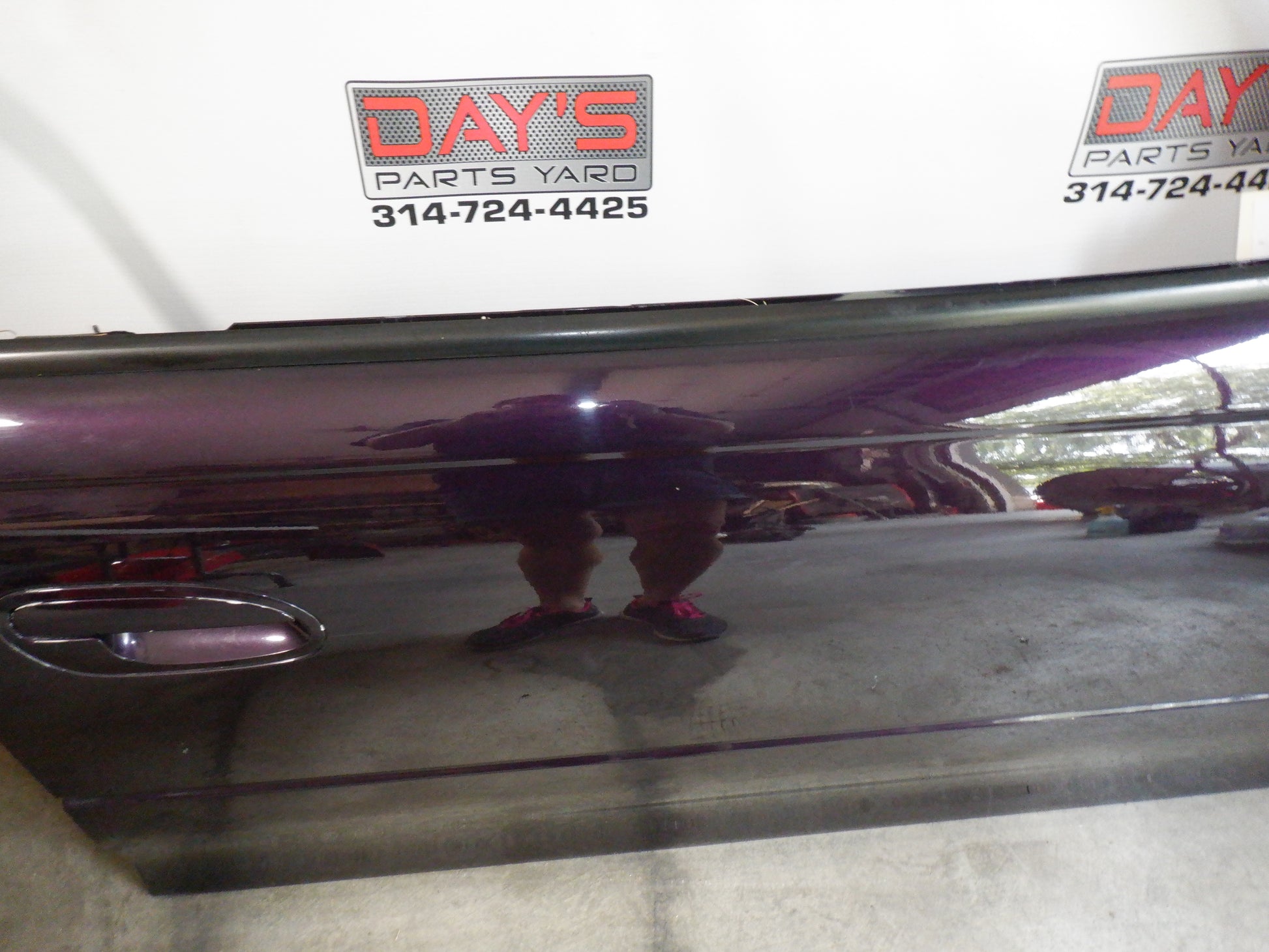 2004 Pontiac GTO RH Passenger Front Door with Window Glass Purple OEM - Day's Parts Yard