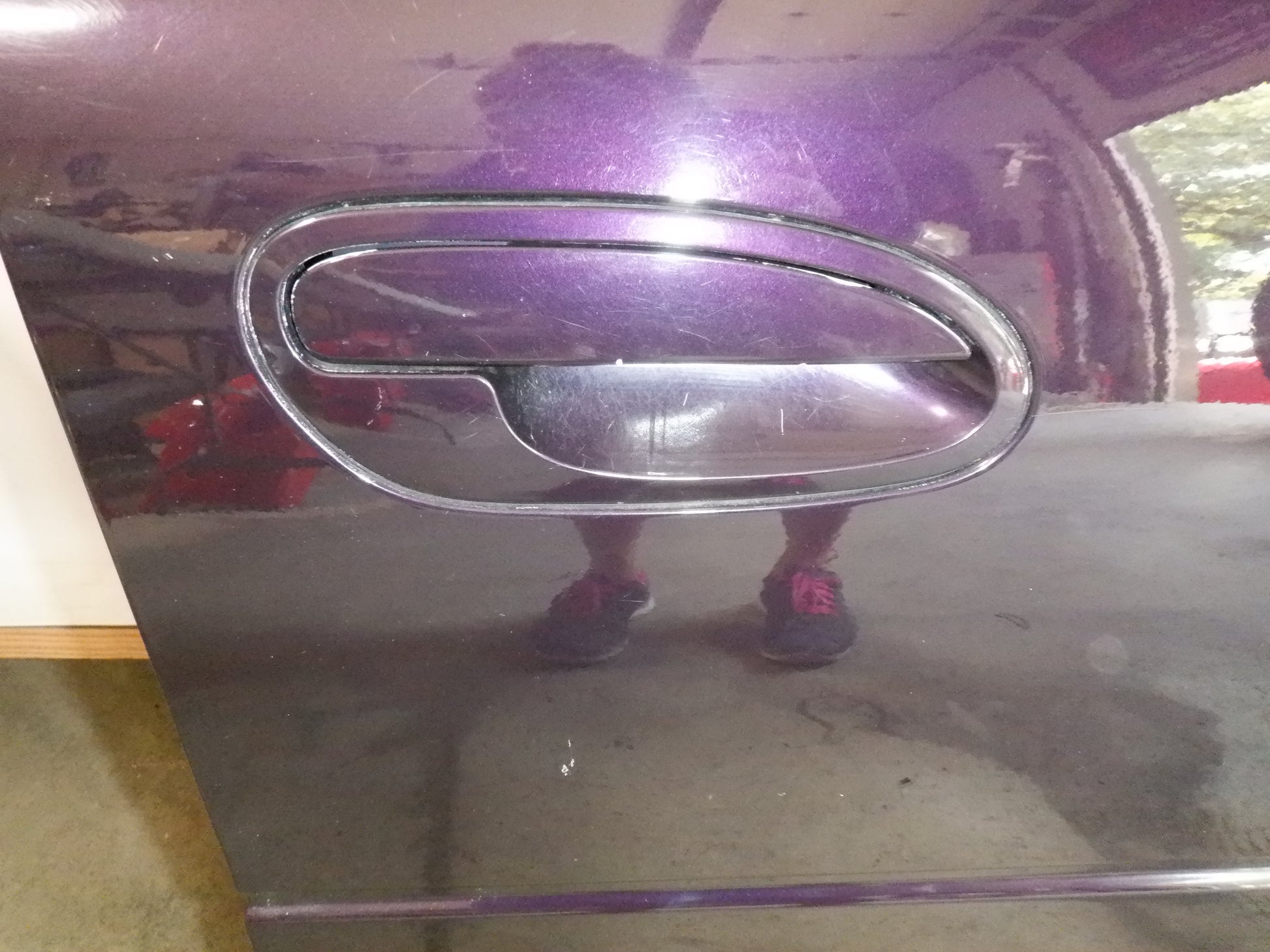 2004 Pontiac GTO RH Passenger Front Door with Window Glass Purple OEM - Day's Parts Yard