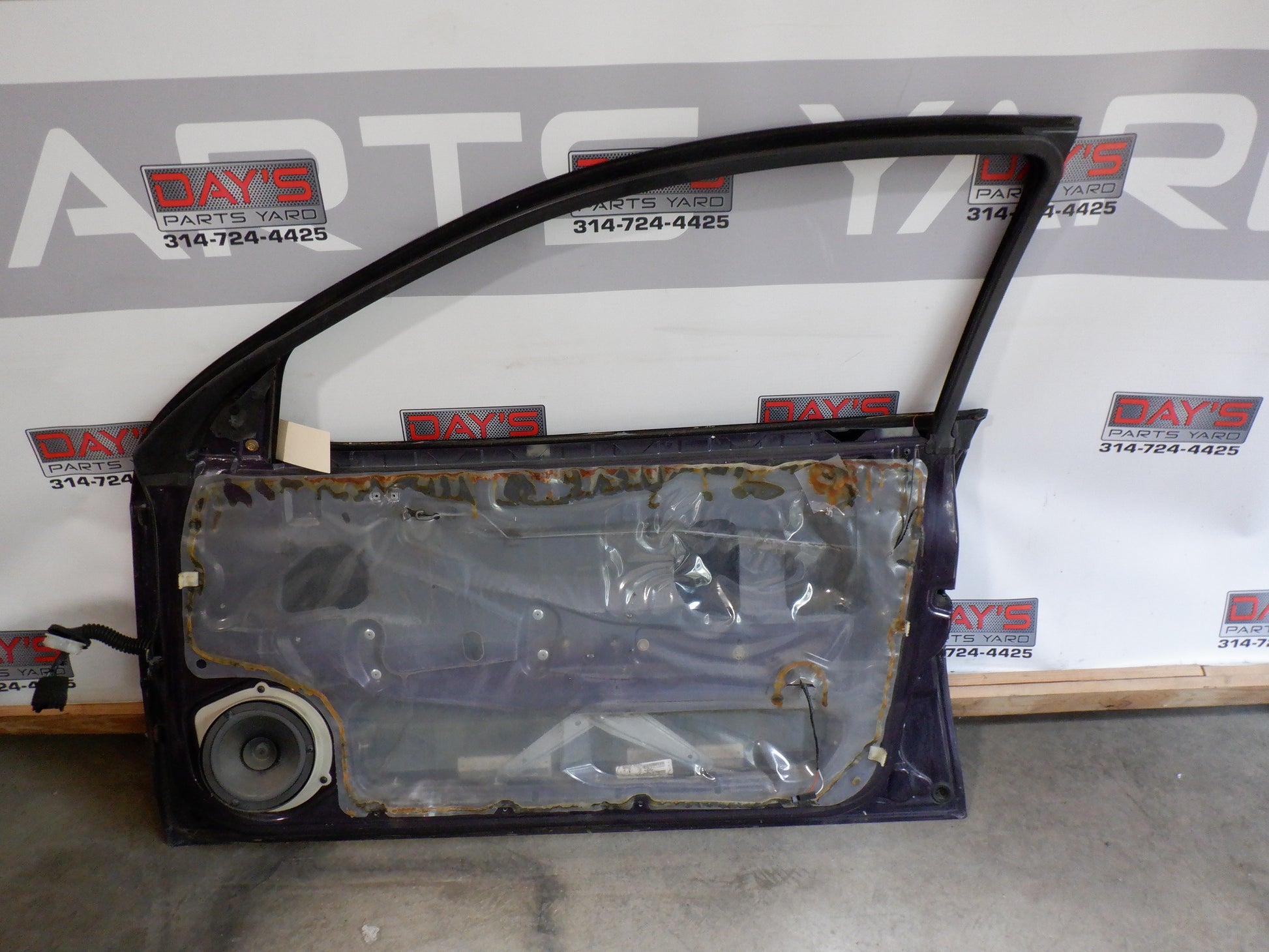 2004 Pontiac GTO RH Passenger Front Door with Window Glass Purple OEM - Day's Parts Yard