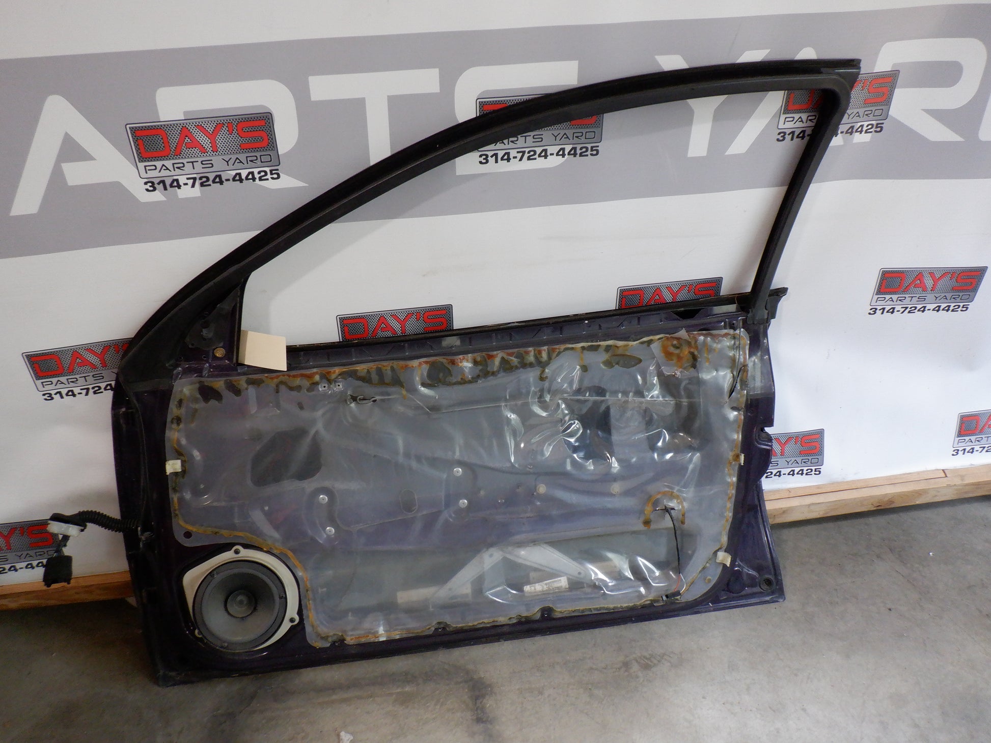 2004 Pontiac GTO RH Passenger Front Door with Window Glass Purple OEM - Day's Parts Yard