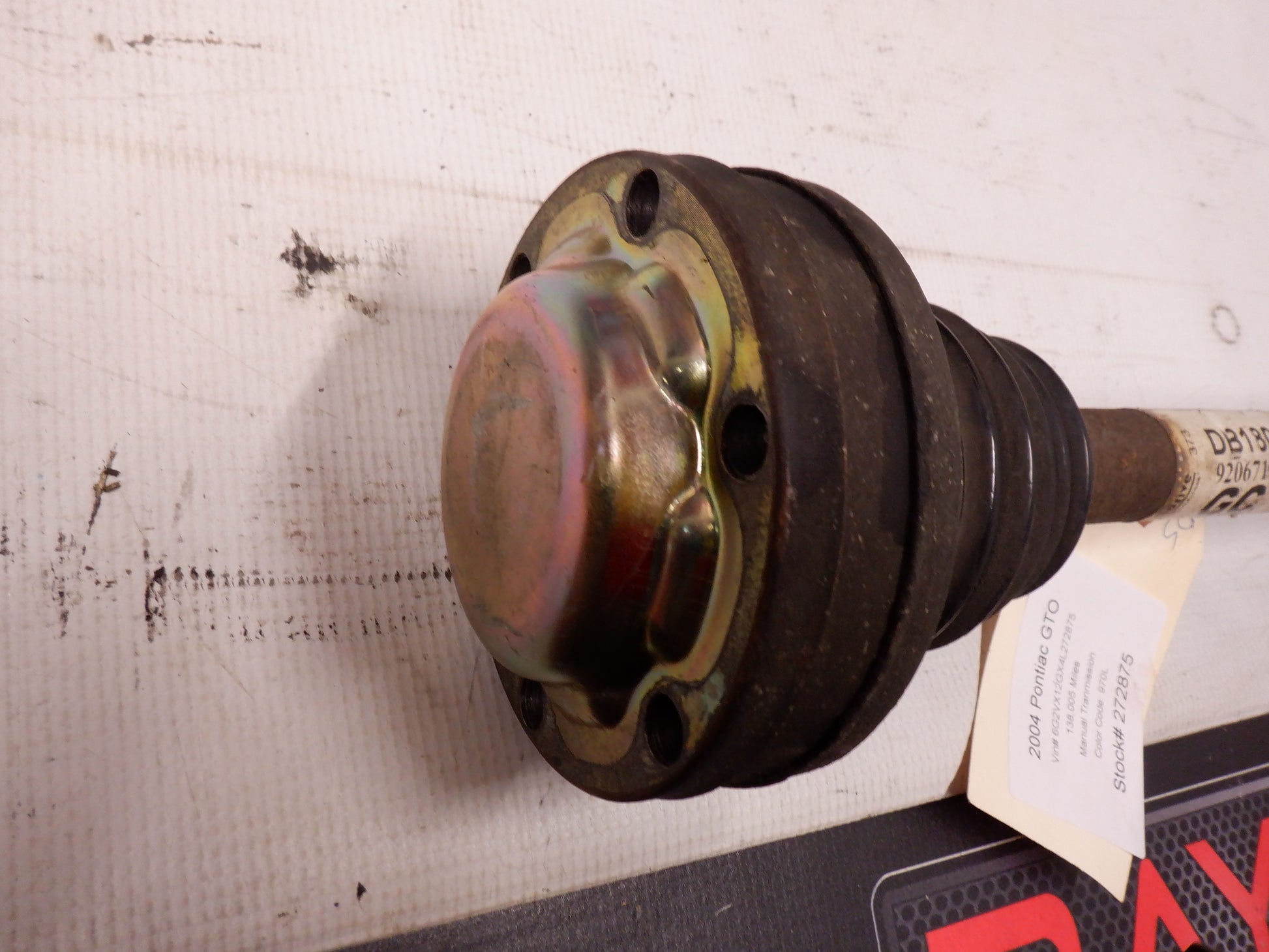 2004 Pontiac GTO LH Driver Rear Axle Half Shaft 92067184 OEM - Day's Parts Yard