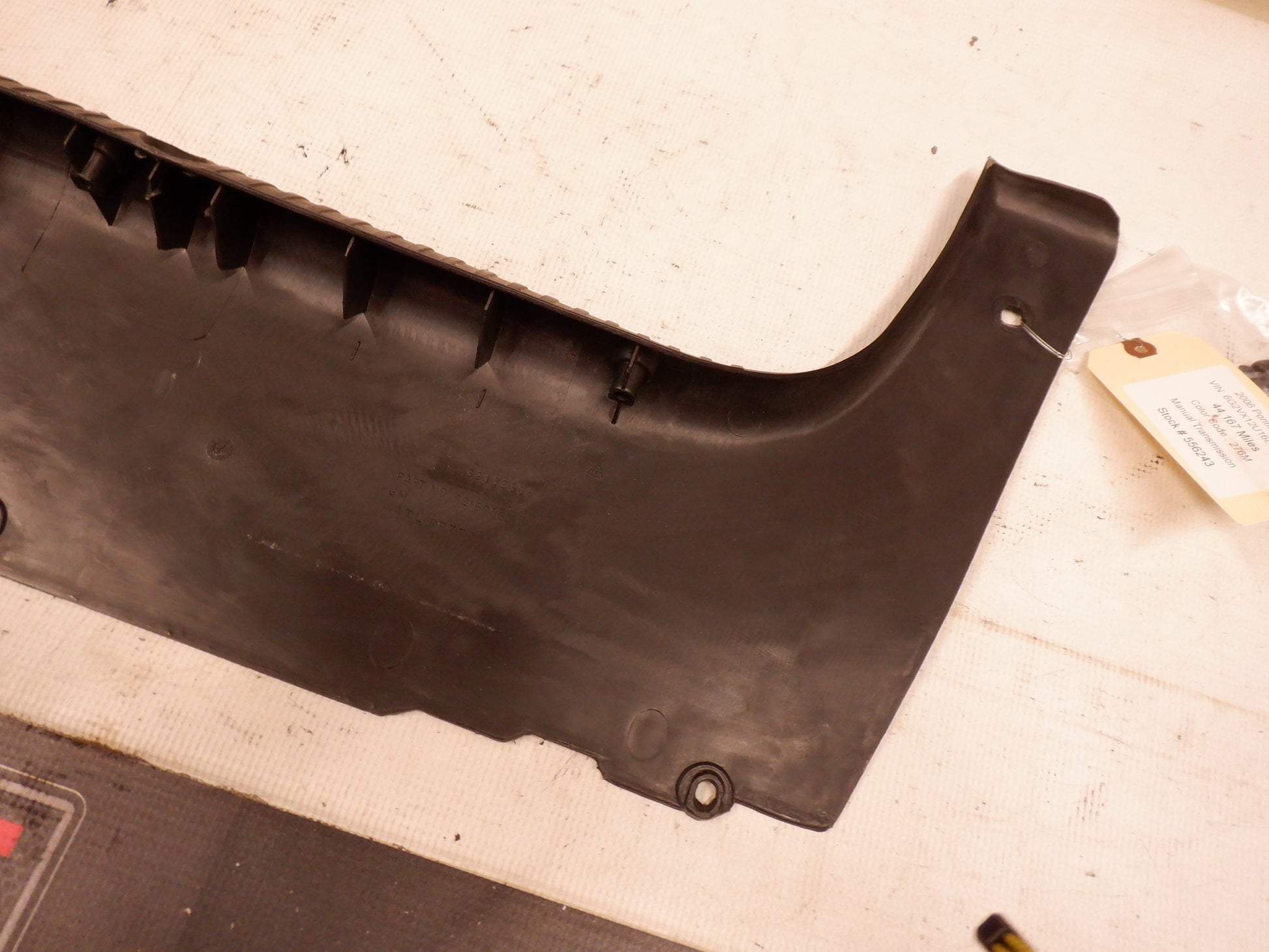 2006 Pontiac GTO Trunk Wall Plastic Cover Trim Panel 92162365 OEM - Day's Parts Yard