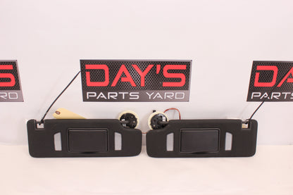2018 Chevy Camaro ZL1 1LE RH & LH Sun Visor Sunvisor w/ Clips OEM