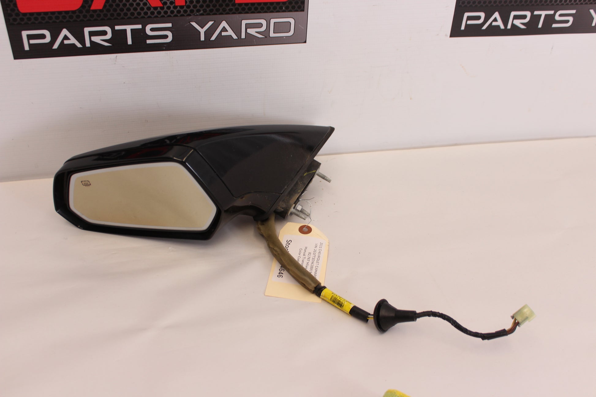 2011 Chevy Camaro SS LH Driver Exterior Side Mirror Black 22762498 OEM - Day's Parts Yard