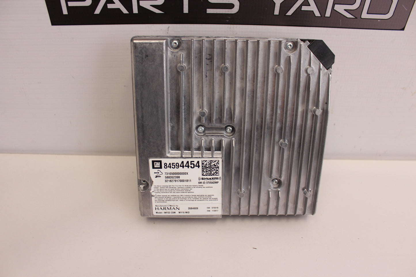 2019 Chevy Camaro SS 1LE Radio Receiver Control Unit 84594454 OEM