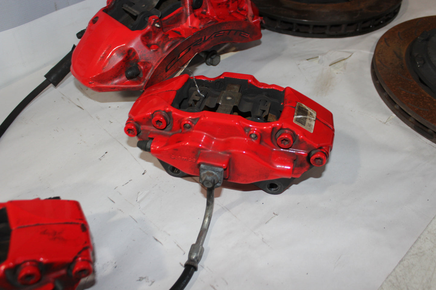 2017 Chevy Corvette Grand Sport 2LT Brembo Brake Calipers and Rotors OEM