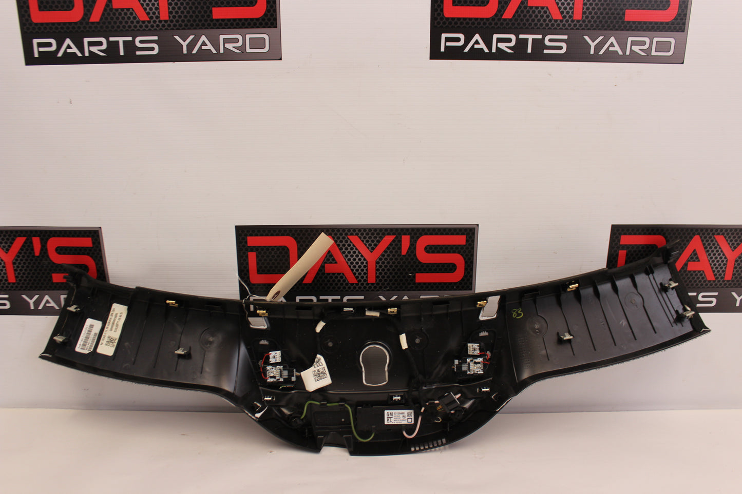 2017 Chevy Corvette Grand Sport 2LT Corvette Overhead Roof Console Header Trim Black OEM