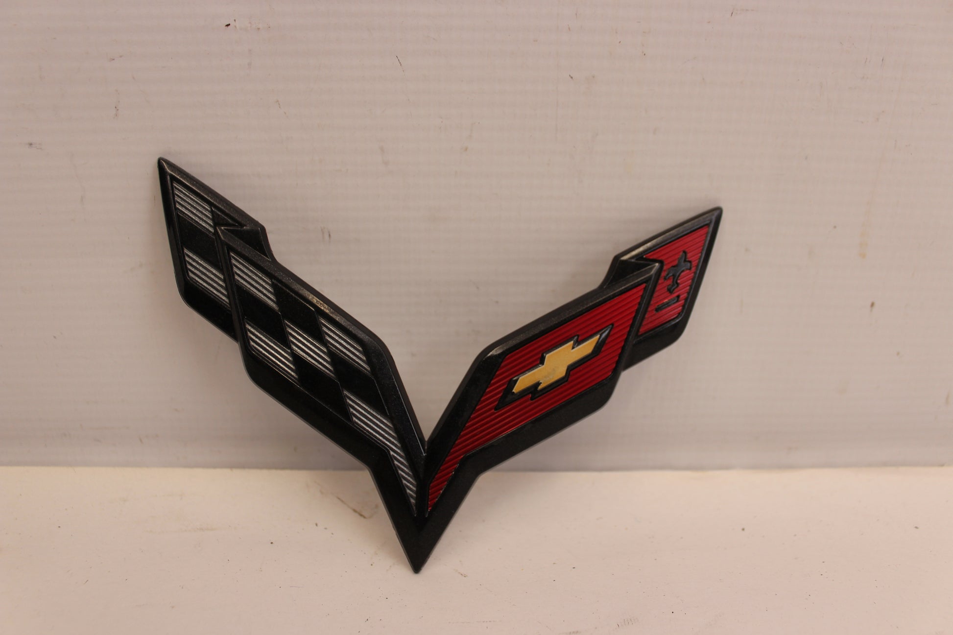 2017 Chevy Corvette Grand Sport 2LT Rear Trunk Emblem Badge 23168615 OEM - Day's Parts Yard