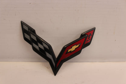 2017 Chevy Corvette Grand Sport 2LT Rear Trunk Emblem Badge 23168615 OEM - Day's Parts Yard