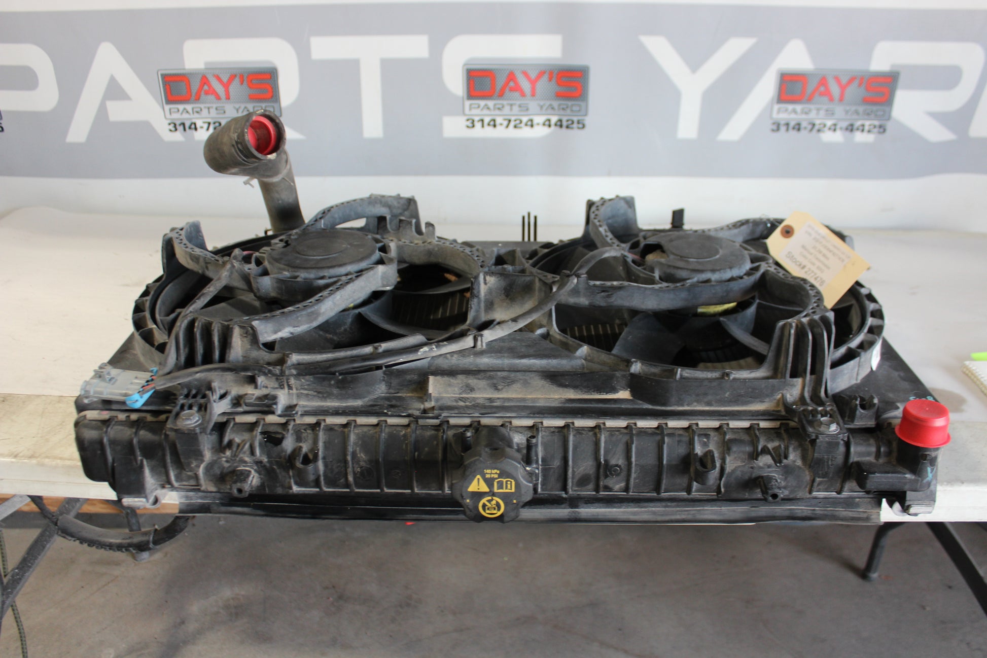 2015 Chevy Camaro SS 1LE Cooler Assembly Radiator AC Condenser Duel Electric Fan OEM - Day's Parts Yard