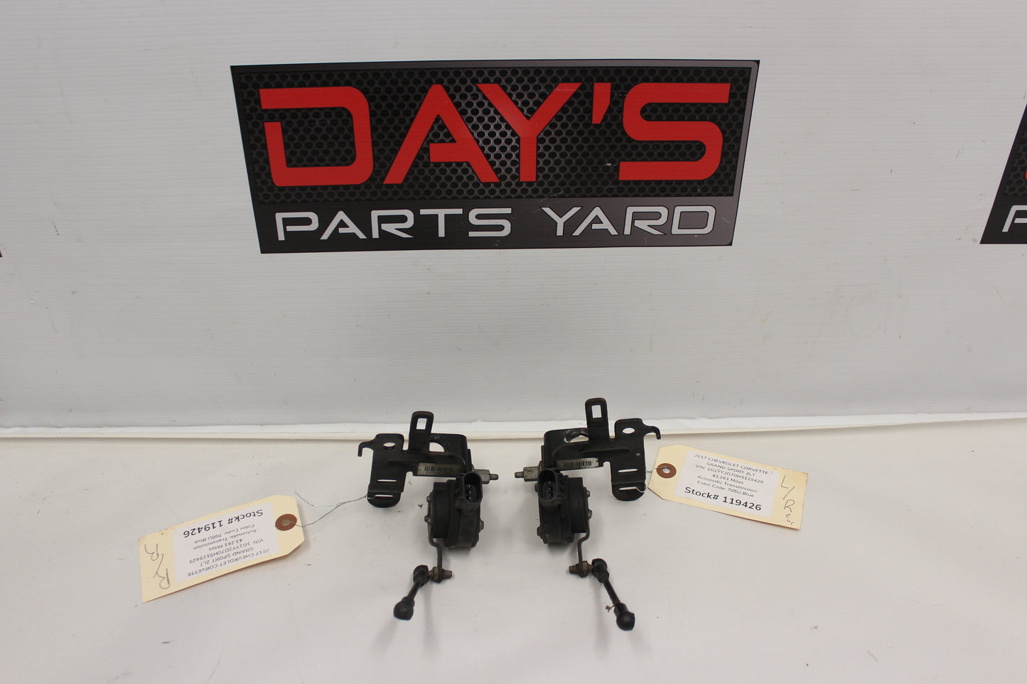 2017 Chevy Corvette Grand Sport 2LT Rear Suspension Sensor Set 23110569 23110570 OEM