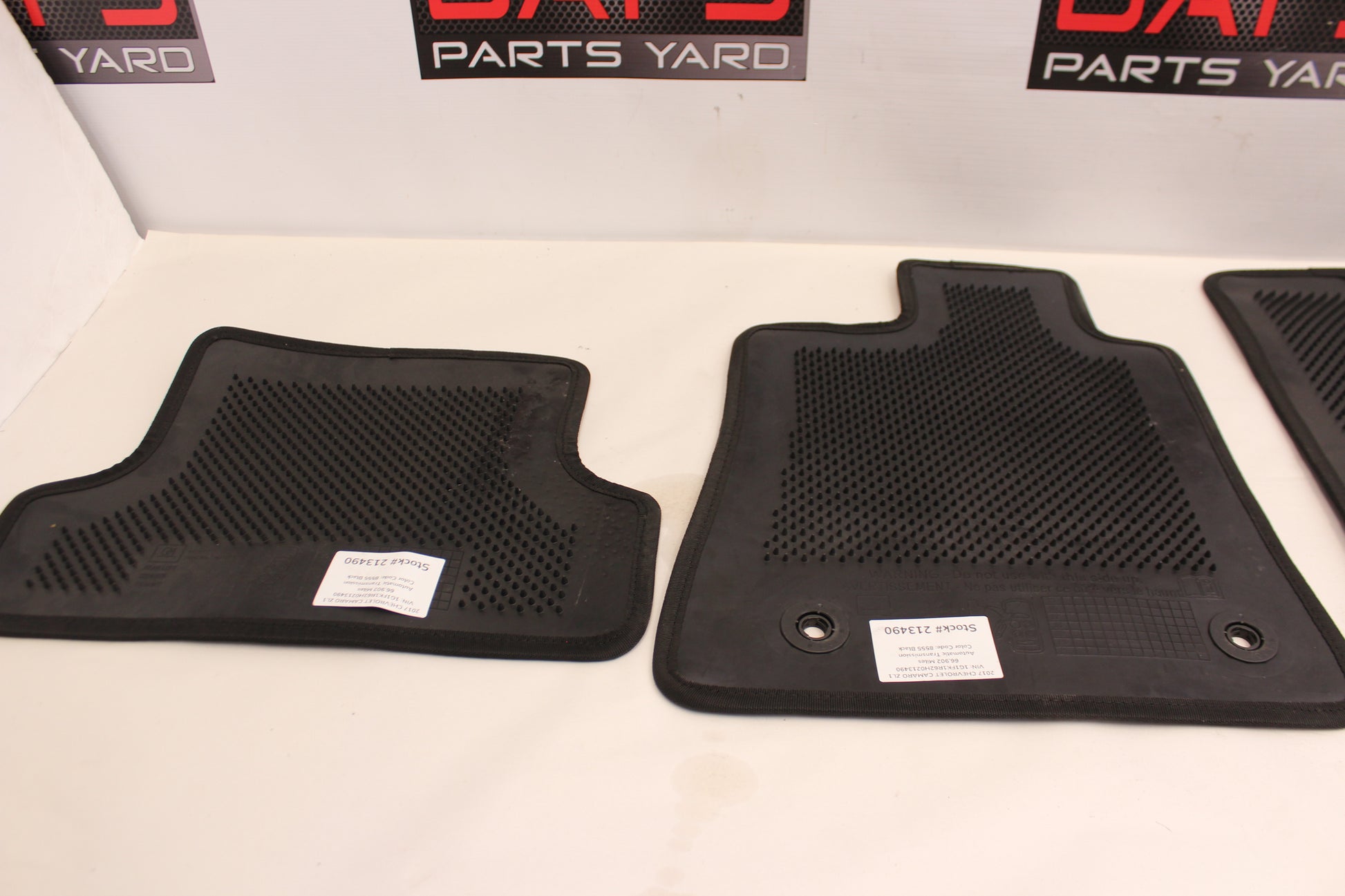 2017 Chevy Camaro ZL1 Floor Mats Complete Set - Day's Parts Yard