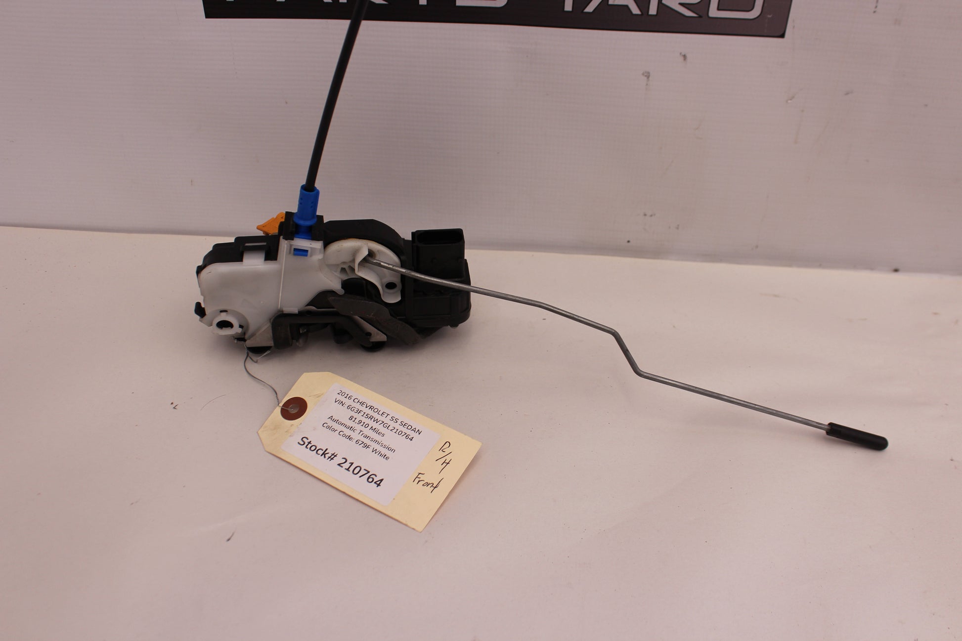 2016 Chevy SS Sedan Front RH Passenger Door Lock Actuator 13579532 OEM - Day's Parts Yard