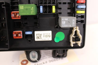 2014 Chevy SS Sedan Rear Fuse Box Relay 92271137 OEM