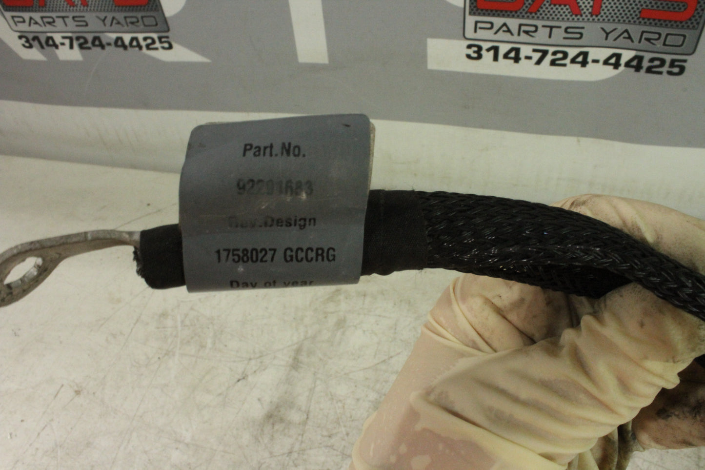 2015 Chevy SS Sedan Negative Battery Cable 92291683 OEM - Day's Parts Yard